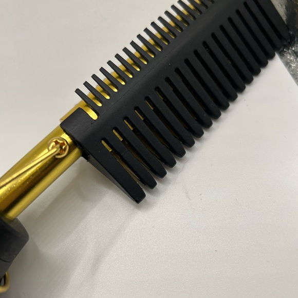 NWT Professional Hair Straightener Comb - Black and Gold - Picture 6 of 13